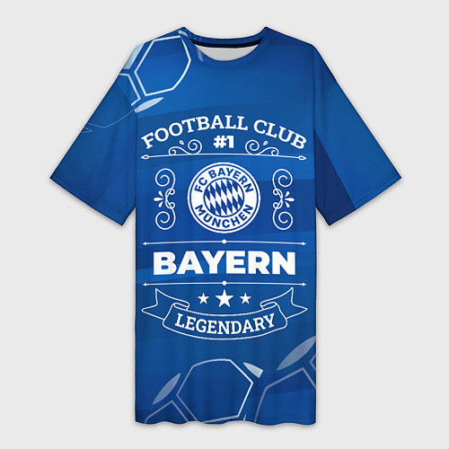 Женская длинная футболка Bayern / 3D-принт – фото 1