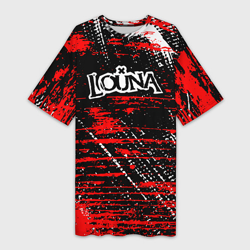 Женская длинная футболка Louna краски / 3D-принт – фото 1