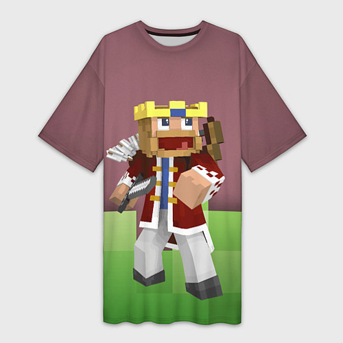Женская длинная футболка Minecraft Hero Video game / 3D-принт – фото 1