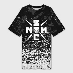 Женская длинная футболка Noize mc брызги
