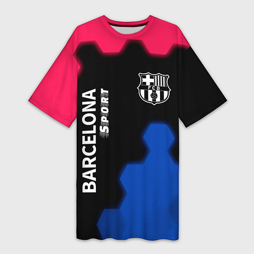 Женская длинная футболка BARCELONA Sport - Графика / 3D-принт – фото 1
