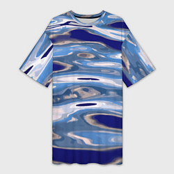 Женская длинная футболка Волна Тихий океан