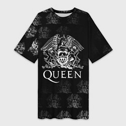 Женская длинная футболка Queen pattern