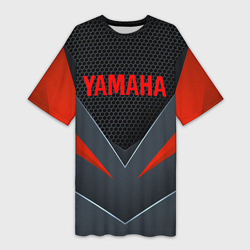 Женская длинная футболка YAMAHA ТЕХНОЛОГИЧЕСКАЯ БРОНЯ / 3D-принт – фото 1