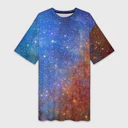 Женская длинная футболка Яркая вселенная
