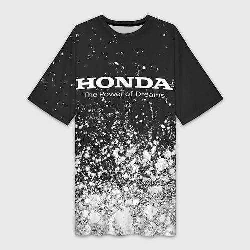 Женская длинная футболка HONDA DREAMS Арт / 3D-принт – фото 1