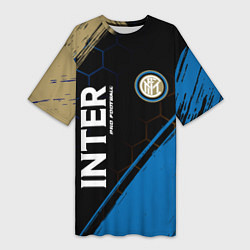 Женская длинная футболка INTER Pro Football Краска