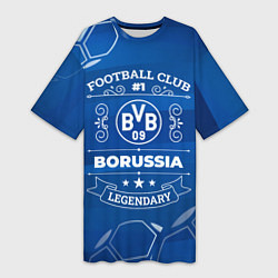 Футболка женская длинная Borussia FC 1, цвет: 3D-принт