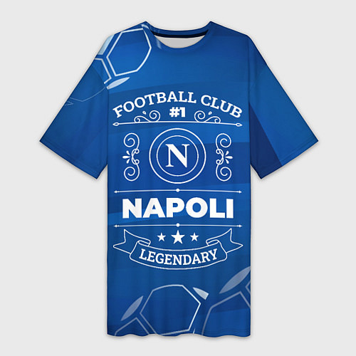 Женская длинная футболка Napoli FC 1 / 3D-принт – фото 1