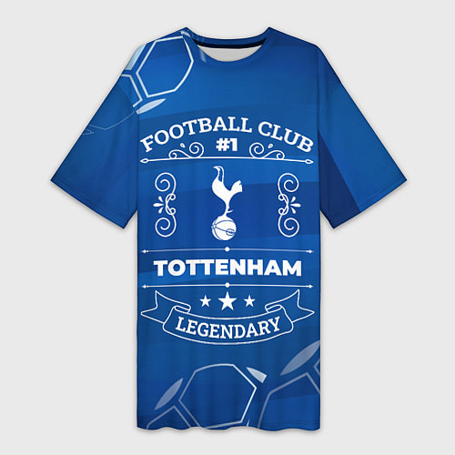 Женская длинная футболка Tottenham FC 1 / 3D-принт – фото 1