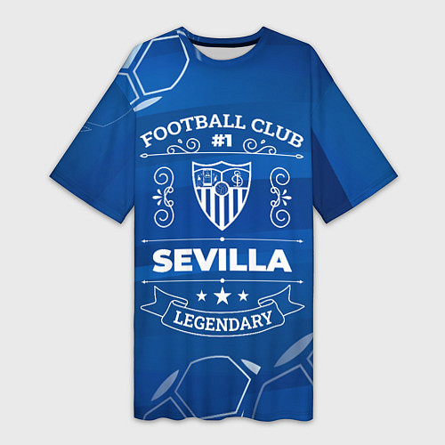 Женская длинная футболка Sevilla FC 1 / 3D-принт – фото 1