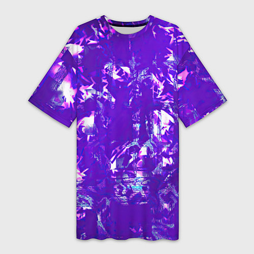 Женская длинная футболка Psychedelic abstract / 3D-принт – фото 1