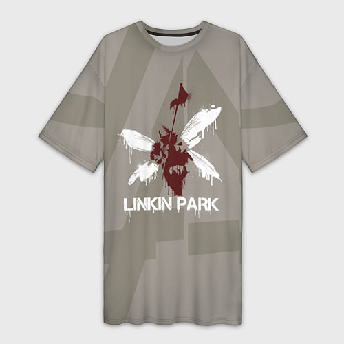 Женская длинная футболка Linkin Park - Hybrid Theory 2022 / 3D-принт – фото 1