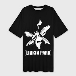 Женская длинная футболка Linkin Park белый