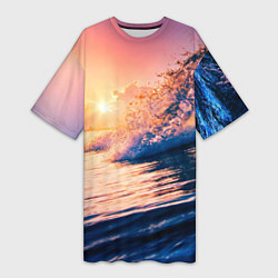 Женская длинная футболка Ocean element