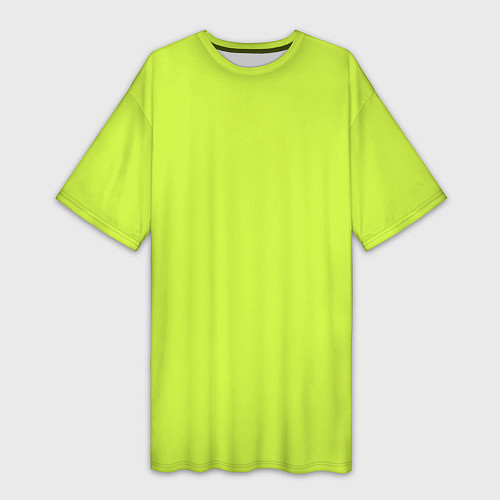 Женская длинная футболка Зеленый неон из фильма Барби / 3D-принт – фото 1