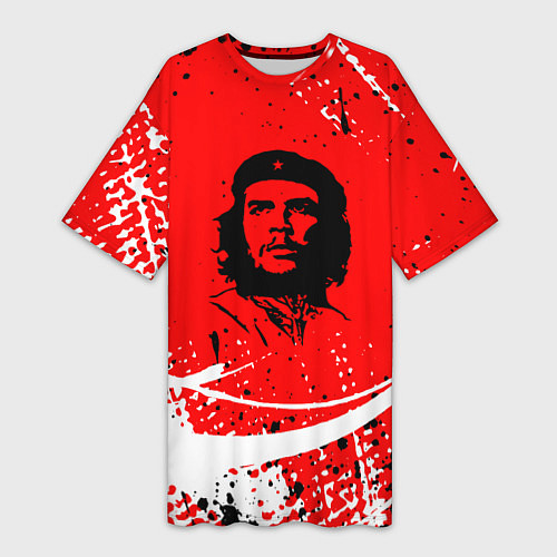 Женская длинная футболка CHE GUEVARA - КРАСКА / 3D-принт – фото 1