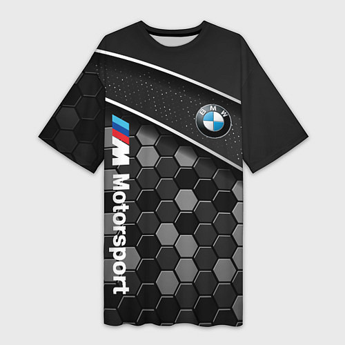 Женская длинная футболка BMW : Технологическая Броня / 3D-принт – фото 1