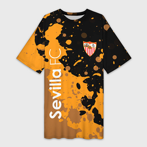 Женская длинная футболка Sevilla Краска / 3D-принт – фото 1
