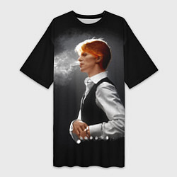 Женская длинная футболка David Bowie - Thin White Duke