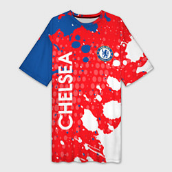 Женская длинная футболка Chelsea Краска