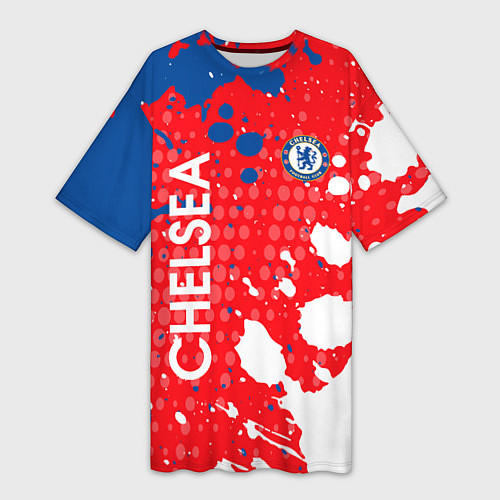 Женская длинная футболка Chelsea Краска / 3D-принт – фото 1