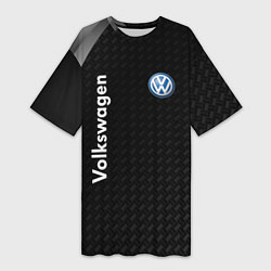 Женская длинная футболка Volkswagen карбон