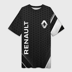 Женская длинная футболка Renault абстракция спорт