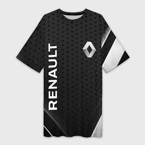 Женская длинная футболка Renault абстракция спорт / 3D-принт – фото 1