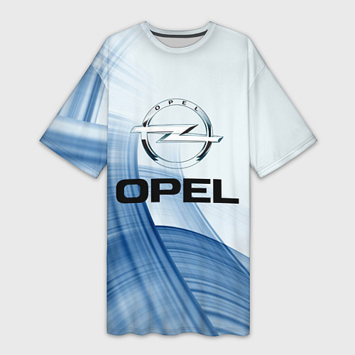 Женская длинная футболка Opel - logo / 3D-принт – фото 1