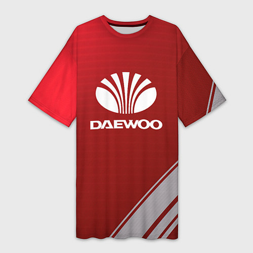 Женская длинная футболка Daewoo - sport / 3D-принт – фото 1