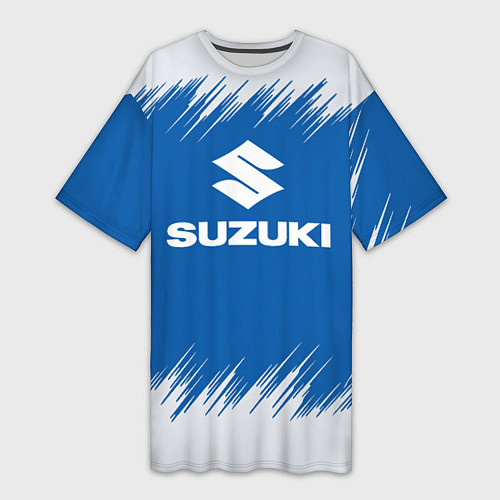 Женская длинная футболка Suzuki - sport / 3D-принт – фото 1