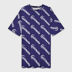 Женская длинная футболка Кастлвания узор