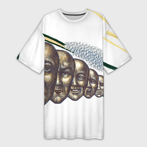 Женская длинная футболка Человек и чувства / 3D-принт – фото 1