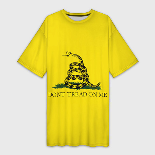 Женская длинная футболка Dont tread on me или Гадзденская змея / 3D-принт – фото 1