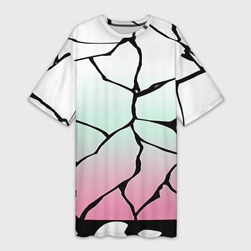 Женская длинная футболка Шинобу Кочо Кимоно / 3D-принт – фото 1