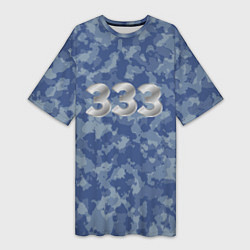 Женская длинная футболка Армейский камуфляж 333