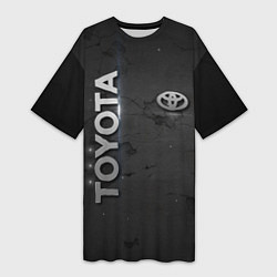 Женская длинная футболка Toyota cracks