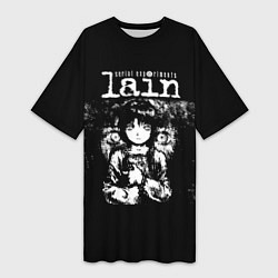 Женская длинная футболка Serial Experiments Lain