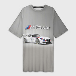 Футболка женская длинная BMW Z4 GT3 - Motorsport - racing team, цвет: 3D-принт