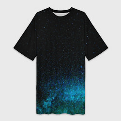 Женская длинная футболка Deep stars