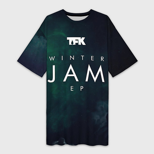 Женская длинная футболка Winter Jam EP - Thousand Foot Krutch / 3D-принт – фото 1