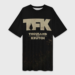 Футболка женская длинная TFK - Thousand Foot Krutch, цвет: 3D-принт