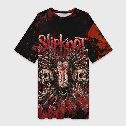Женская длинная футболка Horror Slipknot / 3D-принт – фото 1