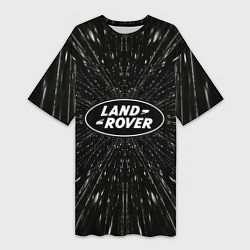 Женская длинная футболка Ленд Ровер эмблема, автомобильная тема