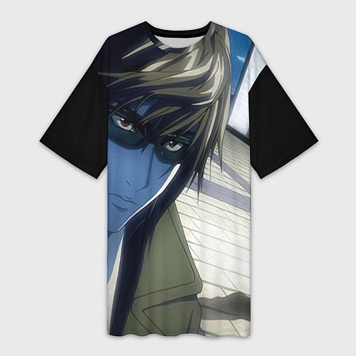 Женская длинная футболка Death Note - Тэру Миками / 3D-принт – фото 1