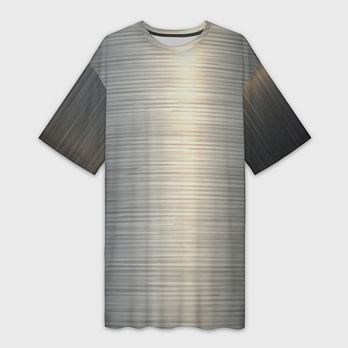 Женская длинная футболка Нержавейка - текстура / 3D-принт – фото 1