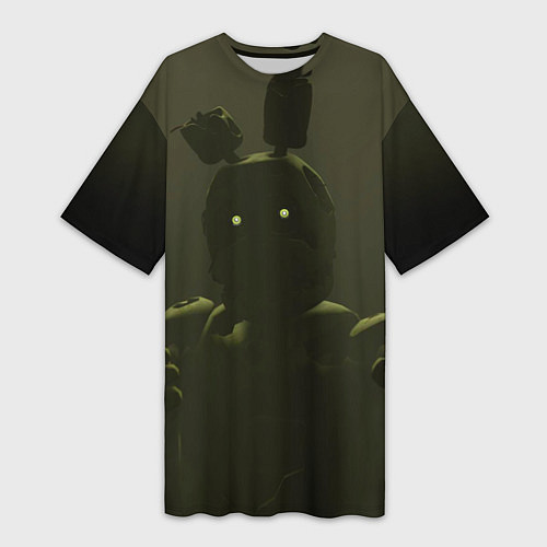 Женская длинная футболка Спрингтpап / 3D-принт – фото 1