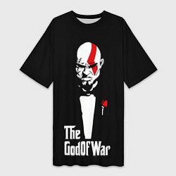 Женская длинная футболка God of war - Кратос отец войны