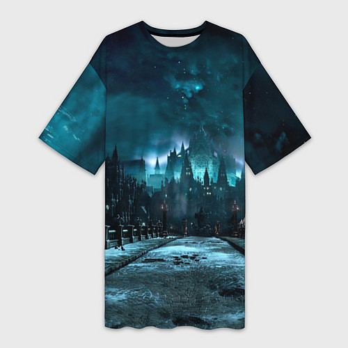 Женская длинная футболка Dark Souls - Иритилл Холодной долины / 3D-принт – фото 1